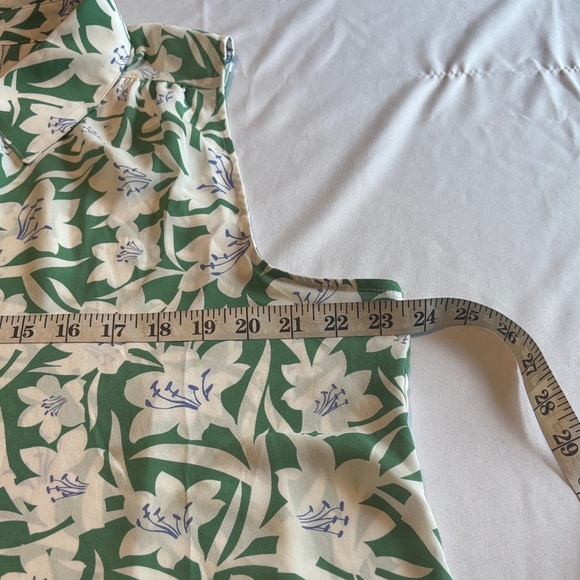 CAbi Green Floral Button-Up Blouse - Picture 6 of 13